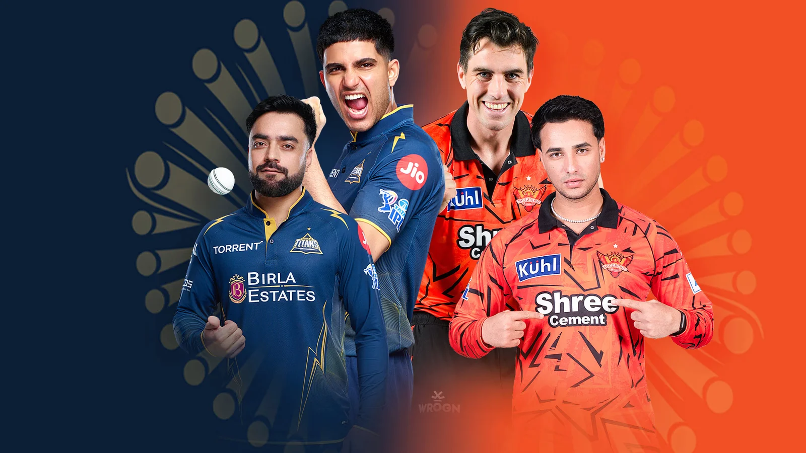 Gujarat Titans vs Sunrisers Hyderabad match scorecard featuring Shubman Gill and Prasidh Krishna in IPL 2026